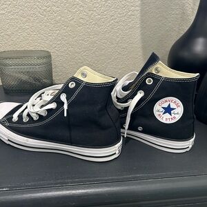 Converse Black and White High-Top Sneakers NWOT